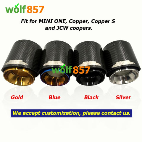 MINI JCW F54 F55 F56 F60 R55 R56 R57 R58 Real Carbon Fiber Exhaust Tips