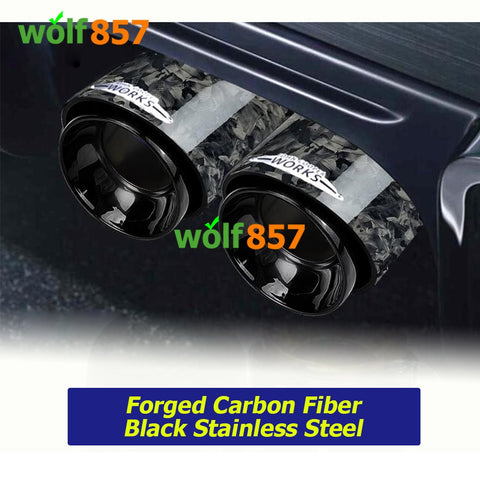 MINI JCW F54 F55 F56 F60 R55 R56 R57 R58 Real Carbon Fiber Exhaust Tips