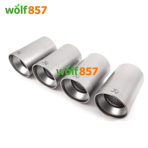 BMW M3 F80 M Performance Gloss or Matte Silver SUS304 Exhaust Tips