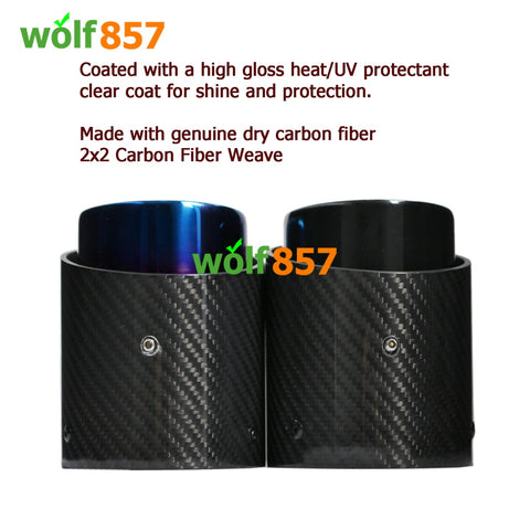 MINI JCW F54 F55 F56 F60 R55 R56 R57 R58 Real Carbon Fiber Exhaust Tips