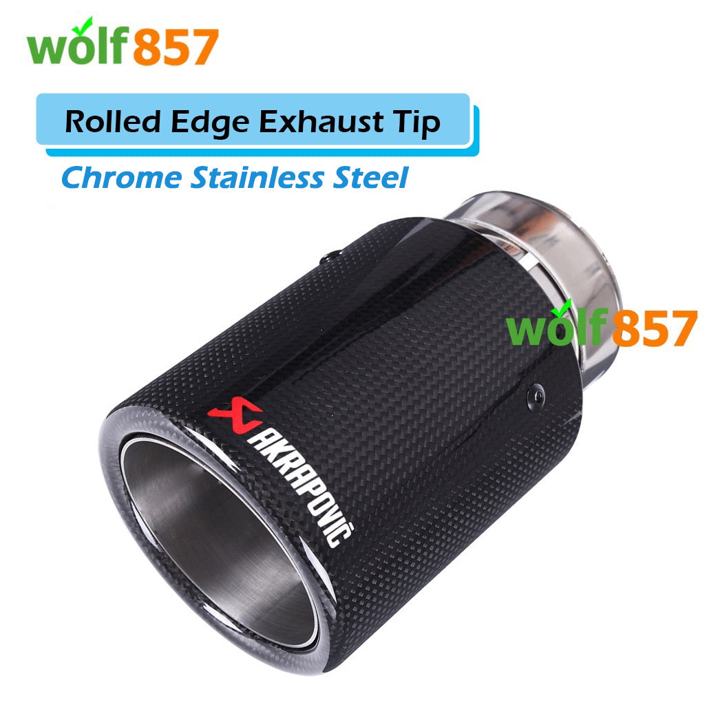 BMW 6 Series F06 F12 F13 Curly Carbon Fiber AK Style Exhaust Tips