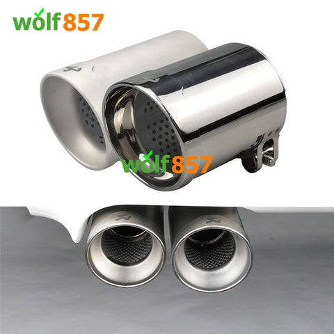 BMW M3 F80 M Performance Gloss or Matte Silver SUS304 Exhaust Tips